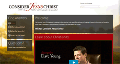 Desktop Screenshot of considerjesuschrist.org