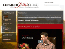 Tablet Screenshot of considerjesuschrist.org
